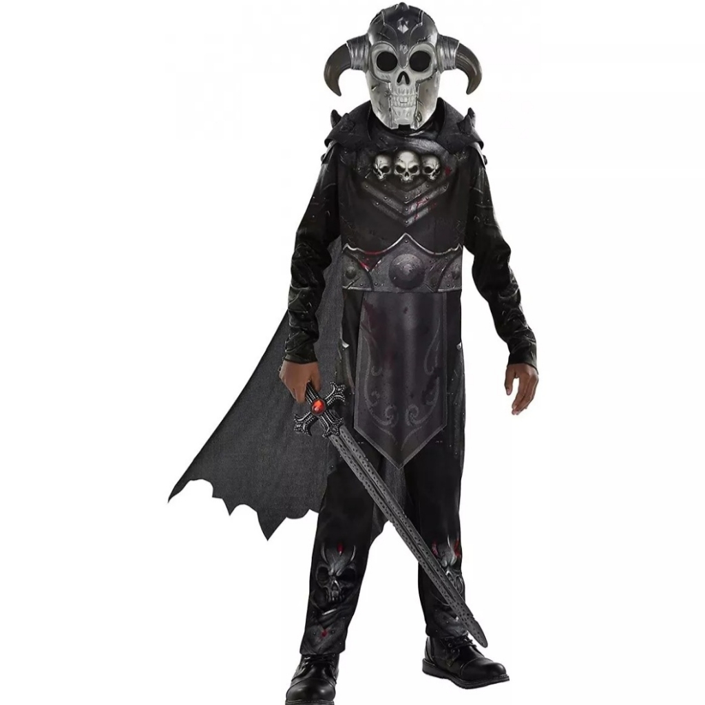 Knight Of Darkness Medieval Suit Fancy Dress Up Halloween Costume Brand New